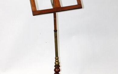 English barley twist music stand or lecturn in oak