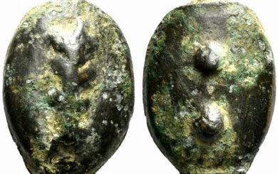 Etruria or Umbria, Uncertain, 3rd century BC. Cast Æ Sextans...
