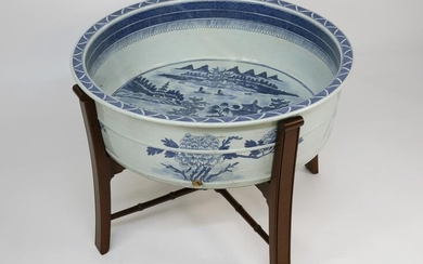 Extremely Rare Canton Fish Basin, late 18th Century