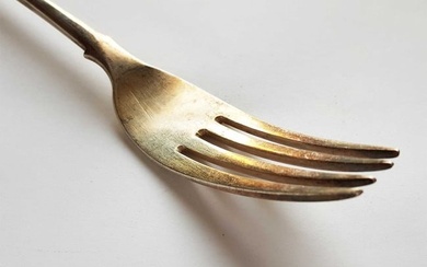 FABERGE - RUSSIAN SILVER LUNCHEON FORK
