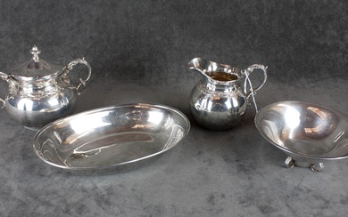 FOUR ARTICLES OF STERLING SILVER HOLLOWARE