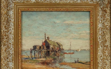FRANK ALFRED BICKNELL OIL ON PANEL
