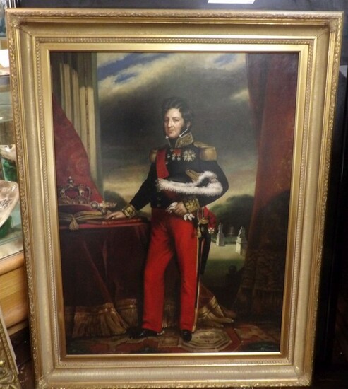FRENCH KING LOUIS-PHILIPPE OIL PAINTING
