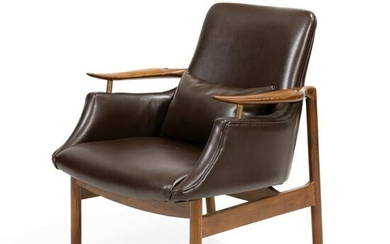 Finn Juhl Style - Leather Lounge Chair