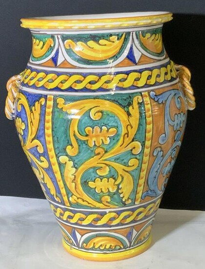 Floor Sized FRATANTONI Ceramic Vase, Italy