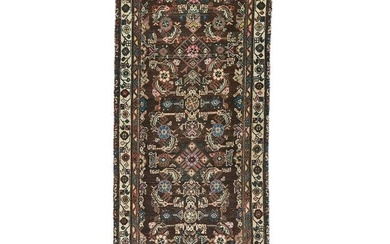 Floral Tribal Design Semi Antique 3X9 Oriental Runner Rug Hallway Wool Carpet
