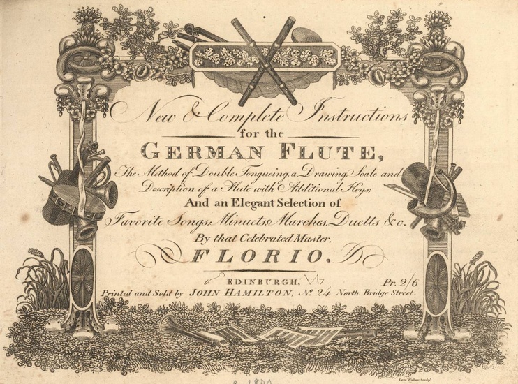 Florio, P.G. New & Complete Instructions for the German Flute,...