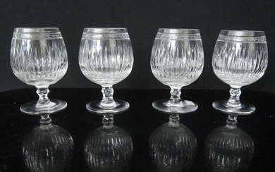 Four Waterford Crystal Brandy Cognac Snifters