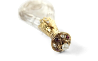 French Gold and Gem set scent bottle