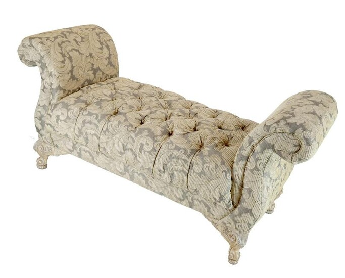 French-Style Tufted Window Bench
