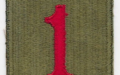 GEN. CLARENCE R. HUEBNER'S 1ST ARMY DIVISION SHOULDER PATCH