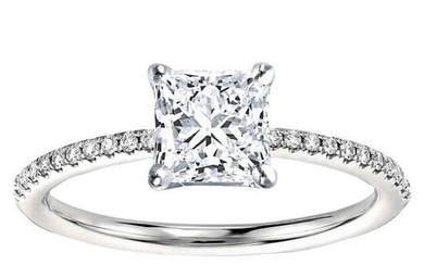 GIA Certified Customizable Engagement Ring Princess