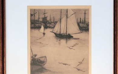 Gabrielle de Veaux Clements (1858-1948) Sailing Home