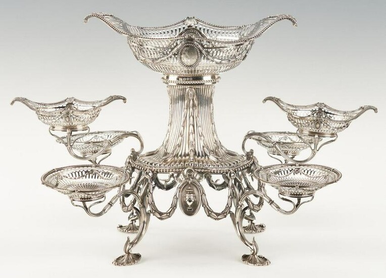 George III Neoclassical Silver Epergne