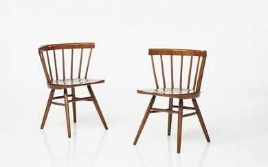 George Nakashima Straight Chairs (2)