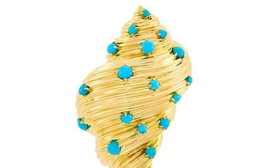 Georges L'Enfant for Tiffany & Co. Gold and Turquoise
