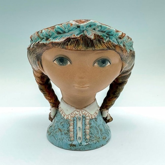 Girl's Head 1012042 - Lladro Porcelain Gres Sculpture