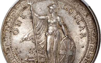 Great Britain, Trade Dollar, [NGC MS61] 1908B, Bombay mint, (KM-T5)