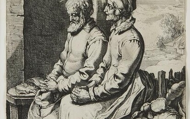 Group of Two Prints by Jacques de Gheyn "Vreedsamich