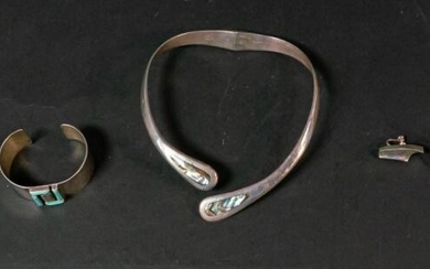Grouping of Silver Jewelry