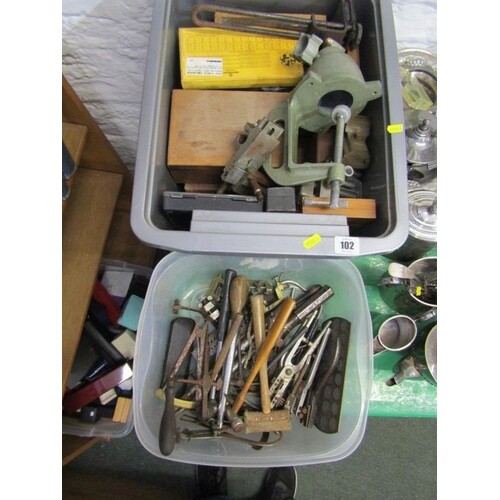 HOROLOGY, 2 boxes of watch makers tools and accessories
