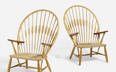 Hans J. Wegner, Peacock chairs, pair