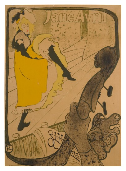 Henri de Toulouse-Lautrec, JANE AVRIL (D. 345; ADR. 11; W. P6)