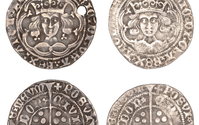 Henry VI (First reign, 1422-1461), Annulet/Rosette-Mascle mule, Groats (2), Annulet/Rosette-Mascle issue mule,...