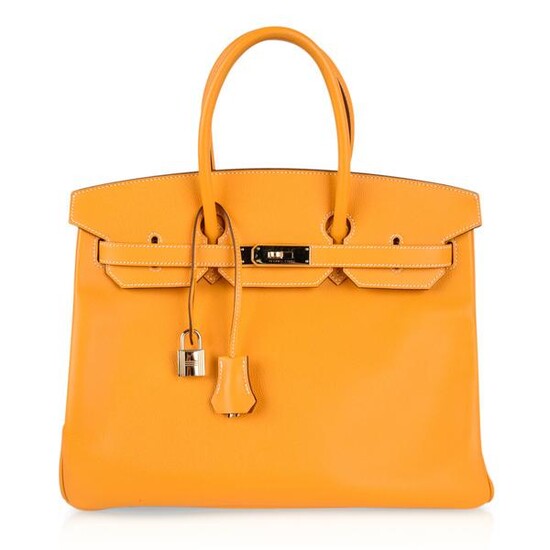 Hermes Birkin 35 Bag Yellow Jaune Candy Limited Edition
