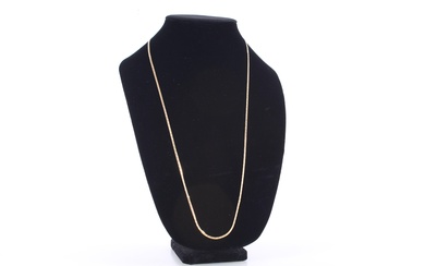 Herringbone Chain Necklace 14K Gold