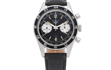 Heuer. A stainless steel manual wind chronograph wristwatch Autavia Reference 3646 'Tachy', Circa 1960