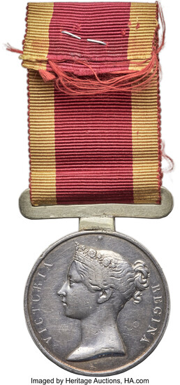 Hong Kong: , British Colony. Victoria silver "First Opium War" Medal 1842 VF (Damage),...