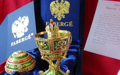 House of Fabergé - Imperial Napoleonic Egg - Boxed – Gold finished Enamel