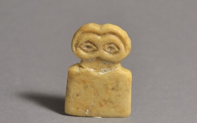 Idole des yeux de Tell Brank Tell-Brak, fin du 4. millénaire avant J.-C. Marbre, H...