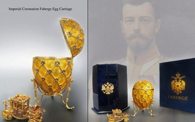 Imperial Coronation Faberge Carriage Egg
