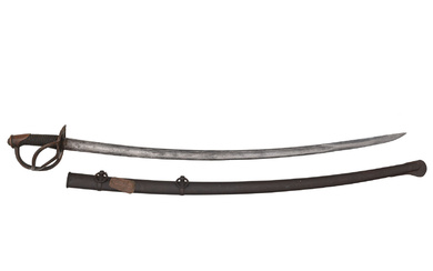 Imported S&amp;K Model 1840 Heavy Cavalry Saber with Old Copper Tag Identifying it to Lt. J.G. Fonda with Mexican War and Civil War Service