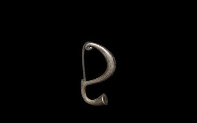 Iron Age Celtic Silver Bow Brooch