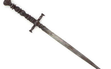 Italian 17th Century All Steel Assassin Stiletto Dagger.