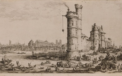 Jacques Callot (1592-1635) Vue du Pont Neuf... - Lot 2 - Ader