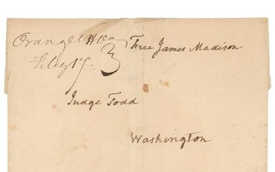 James Madison Signed Free Frank