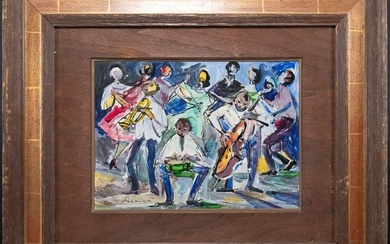 Jazz Band Impressionist Oil