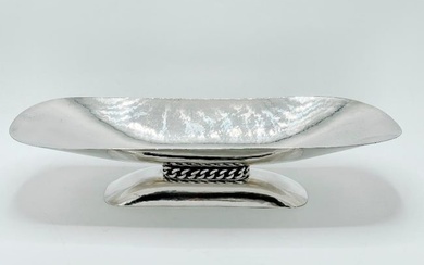 Jean Despres Sterling Silver Art Deco Centerpiece H: 3" W: 8: D: 7"