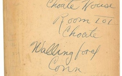 John F. Kennedy's 1931 French Textbook Used at Choate