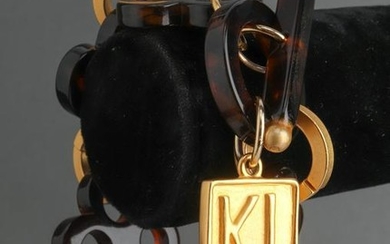Karl Lagerfeld Faux-Tortoise & Gold-Tone Bracelet