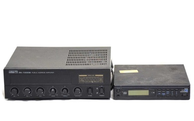 Korg X5DR general midi and InterM PA-1000B public address amplifier