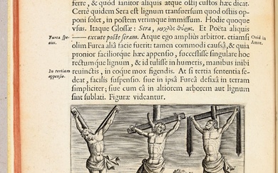 LIPSIUS, Justus 2 works. Antwerp Plantin Press (B. Moretus, Wid. J. Moretus & J. Meursius)...