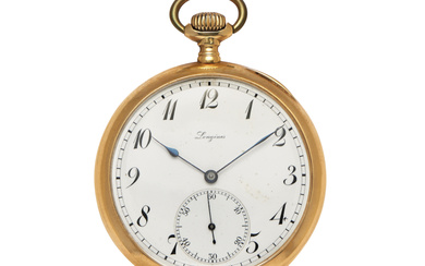LONGINES IN GOLD, CIRCA 1900 Case: signed, n. 2809045,...