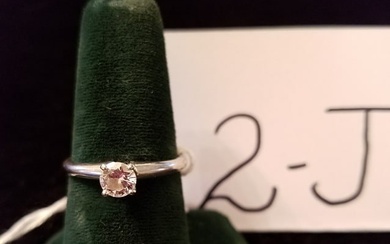 Ladies White Gold and Diamond Engagement Ring