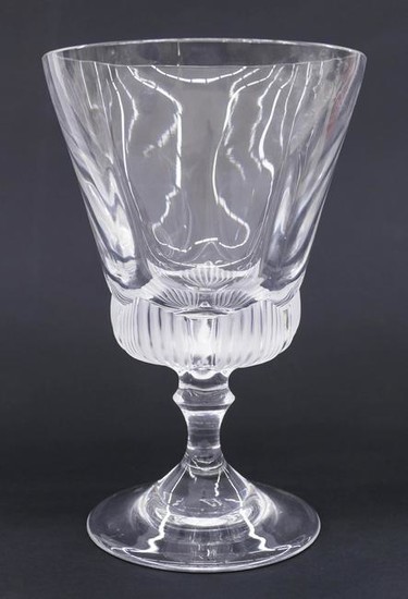 Lalique Crystal Pedestal Vase or Compote 7.75''x5''.