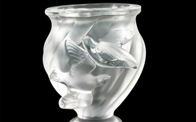 Lalique Crystal Vase, Rosine